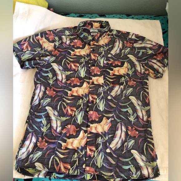 Hurley Men's Tropical Print Shirt XL - Picture 2 of 8
